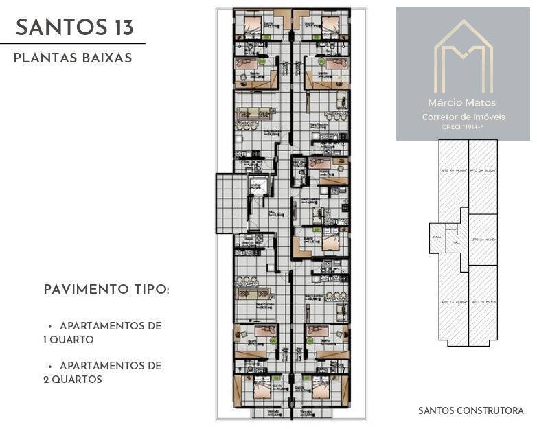 Apartamento à venda com 2 quartos, 41m² - Foto 3